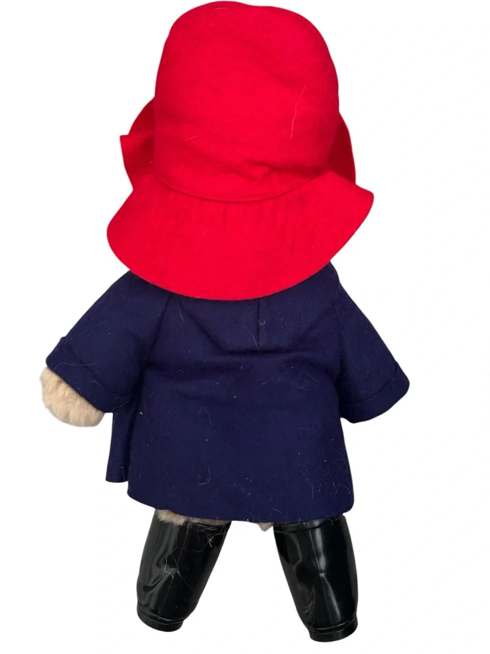 *Vintage* Paddington Bear Plush Eden Toys Red Hat Boots Wellies Blue Coat EUC - Picture 2 of 11